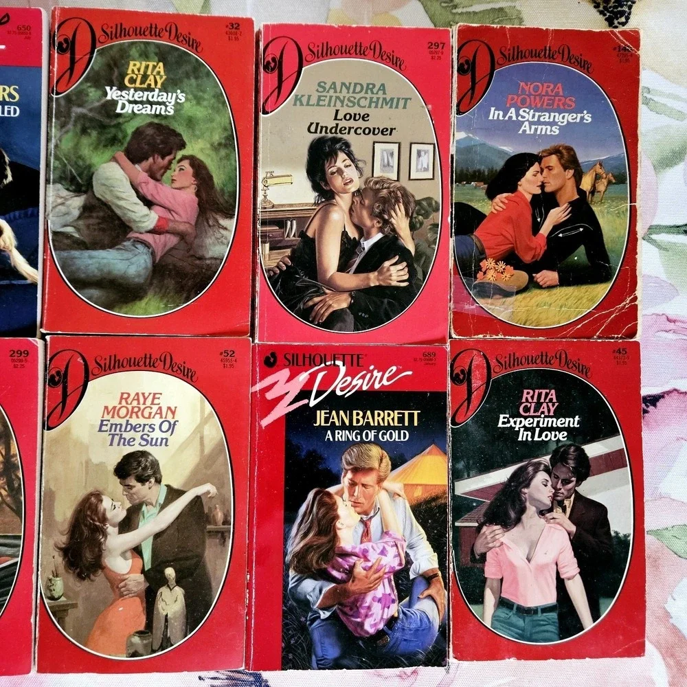 *silhouette desire paperback romance novels lot of 10 books‎ 80's & 90's